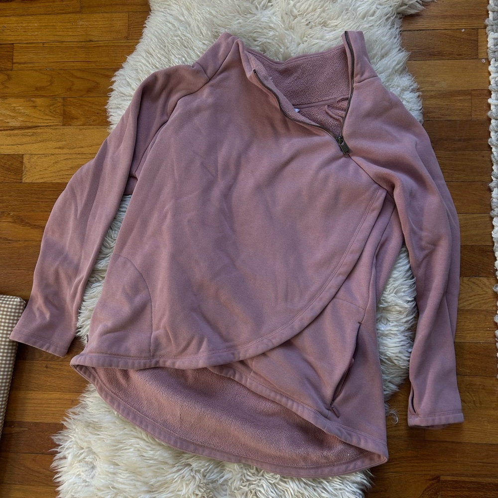 Athleta sweatshirt quarter zip fleece
